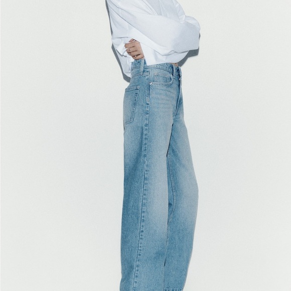 H&M AVA ULTRA HIGH RISE WIDE LEG JEANS Size 8 - Picture 5 of 9